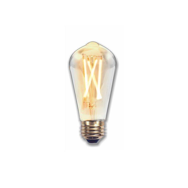 Bombilla LED PERA FILAMENTO EDISON E27 2W 230V 2200K SILVER