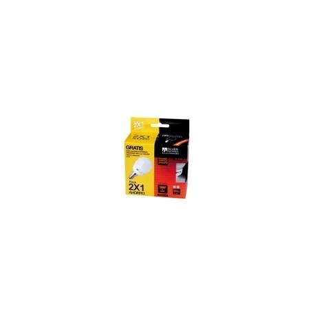 Bombillas Bajo Consumo ESFERICA 9W E14 Calida (PACK 2 unidades)