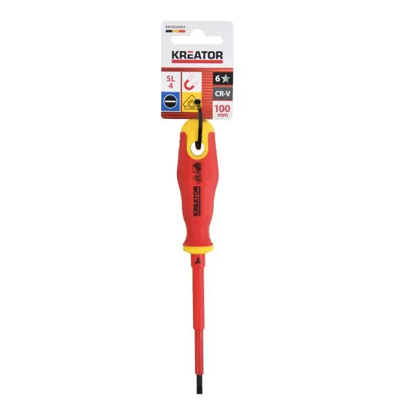 Destornillador Plano 4mm 150cm Largo Aislado SL4