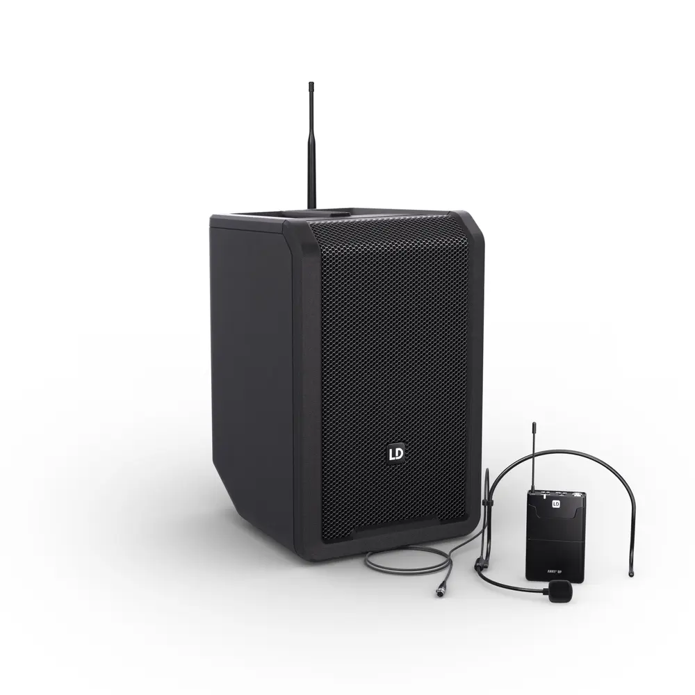 Altavoz Portatil BT 8' 80W Diadema NEGRO LD ANNY8