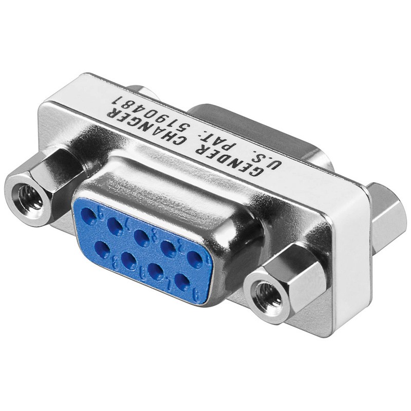 Adaptador Sub-D9 Hembra – Hembra Compacto
