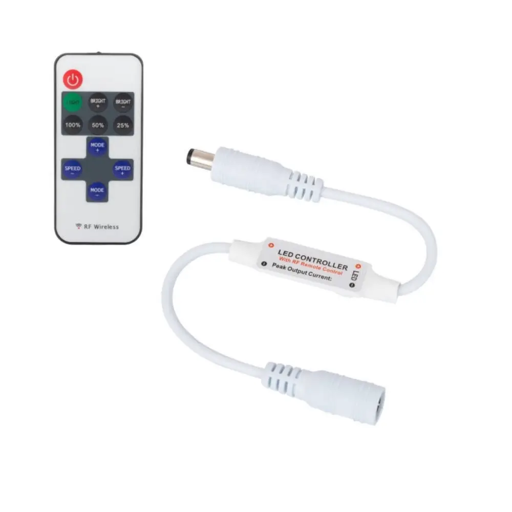 Controlador Tira LED MonoColor 12V/72W 24V/144W Mando RF MINI