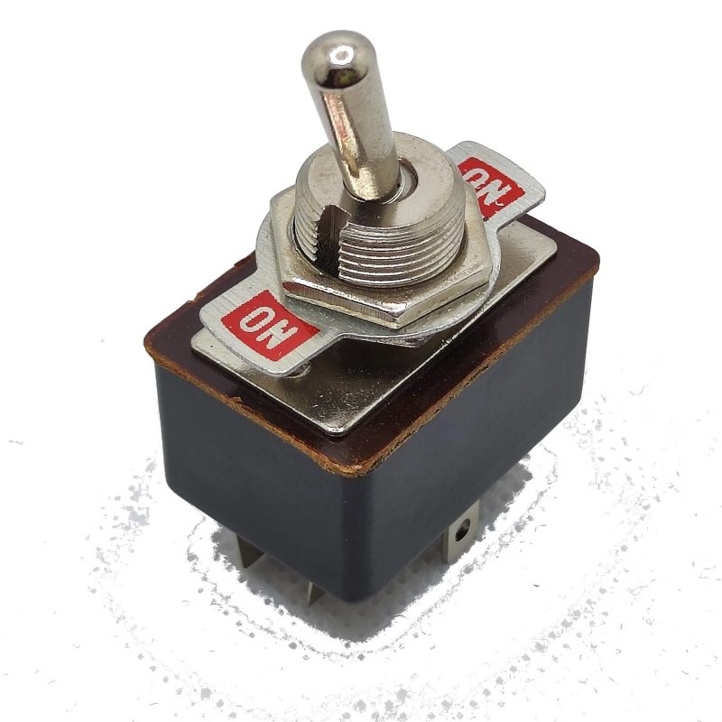 Interruptor Palanca Bipolar 6A/250V ON-ON 6 terminales 4,8mm