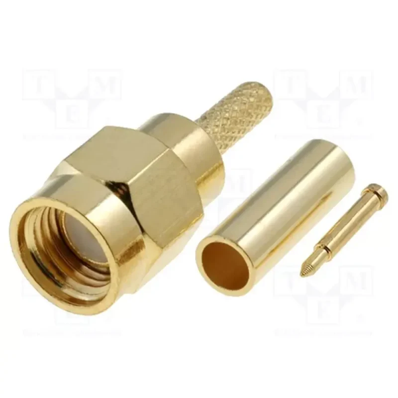 Conector SMA Macho RG174 CRIMPAR pin central macho  20.200/174