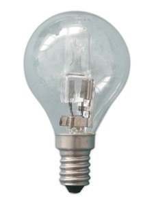 Bombilla Eco-Halogena Esferica 42W E14 CLARA