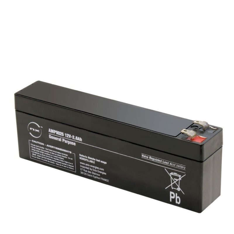 Bateria PLOMO 12V/2,6Amp AGM 178x60x35mm