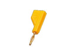 Banana 2mm con toma posterior 6A/60Vdc color AMARILLO