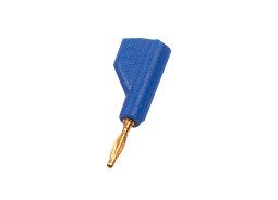 Banana 2mm con toma posterior 6A/60Vdc color AZUL