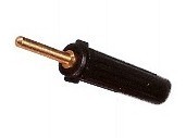 Banana Macho 2mm color NEGRO 6A/60Vdc