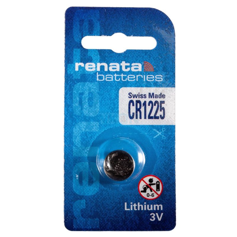 Pila Litio CR1225 RENATA 3Vdc 50mA (Blister 1 pila)