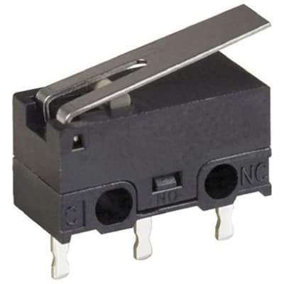 Microinterruptor Palanca 12,8mm 3A/125Vac Omron ON-(ON)