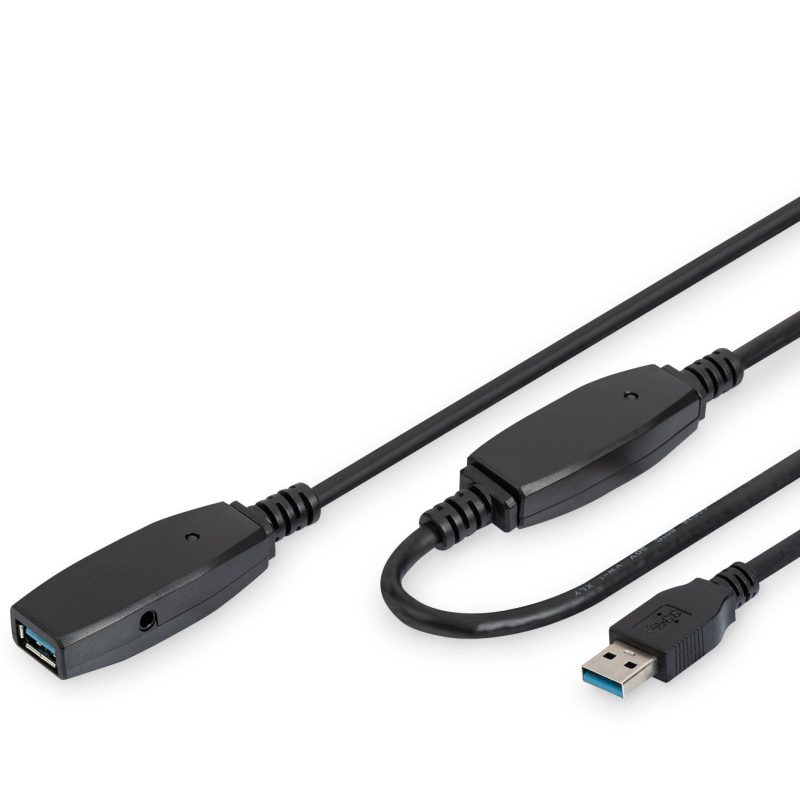 Prolongador Cable USB 3.0 Activo 15m DIGITUS