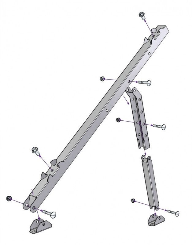 Soporte Panel Solar Vertical TECATEL SOPVU