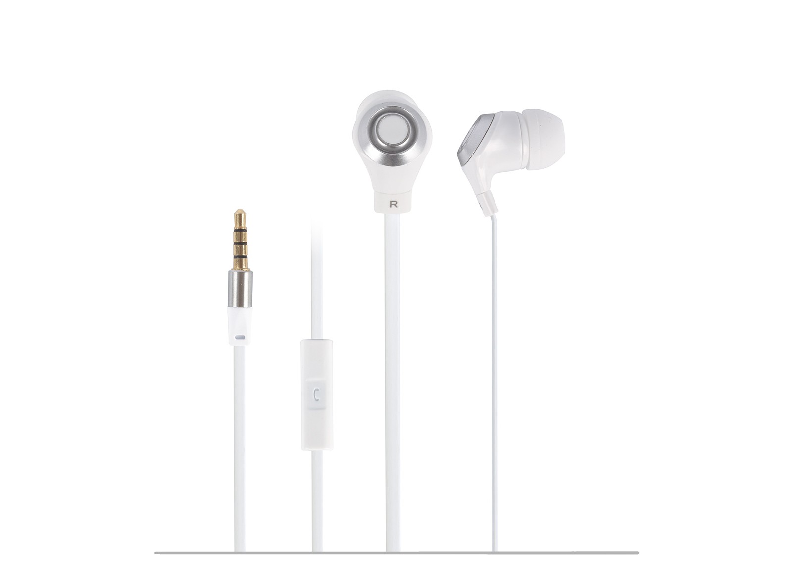 Auriculares con Microfono JACK 4C BLANCO
