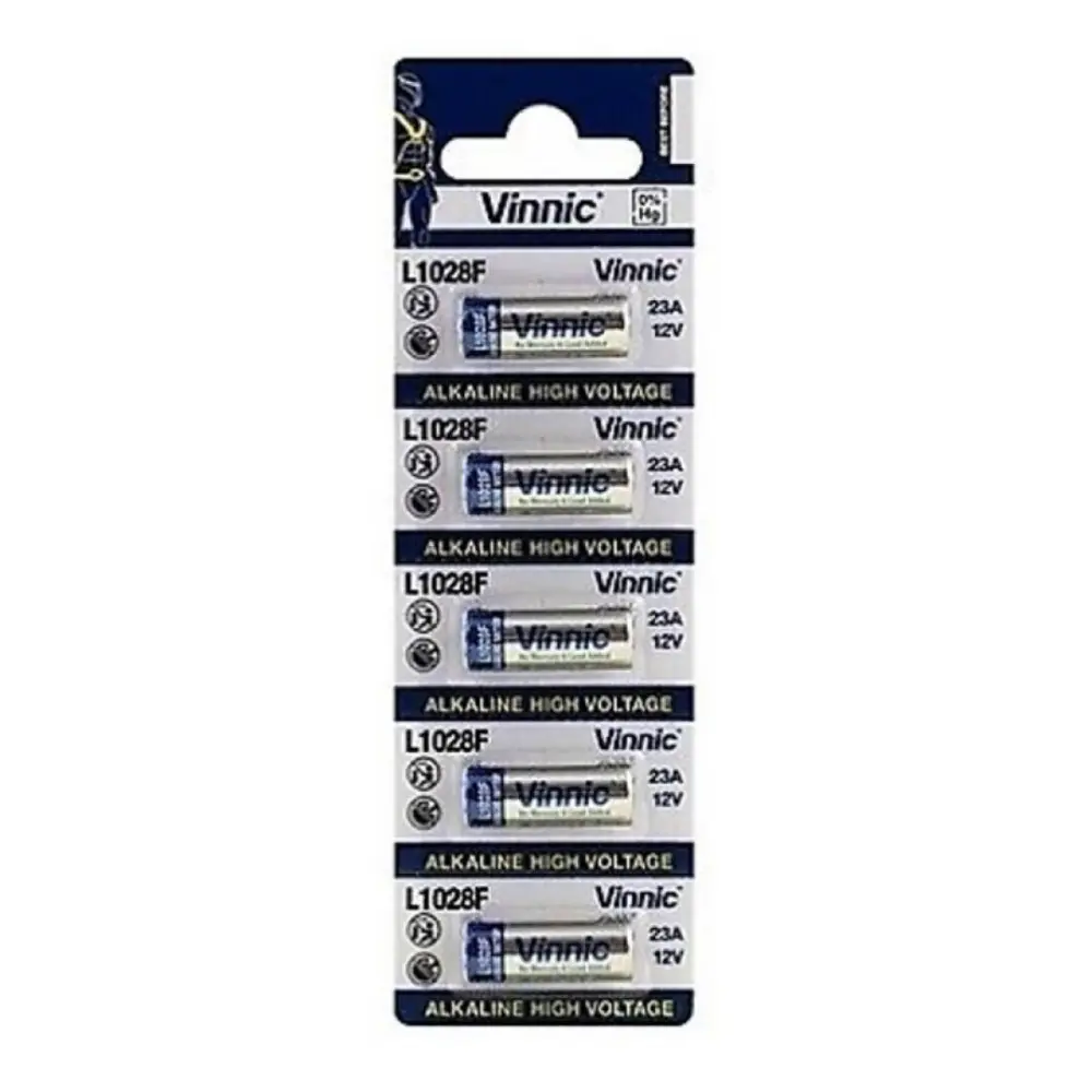 Pila 23AE Alcalina 12V 0% HG (Blister 5 pilas) VINNIC