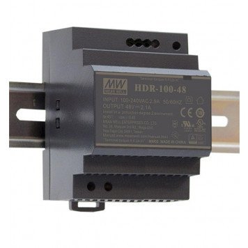 Fuente Alimentacion Carril DIN 12V 90W 7,5A MW