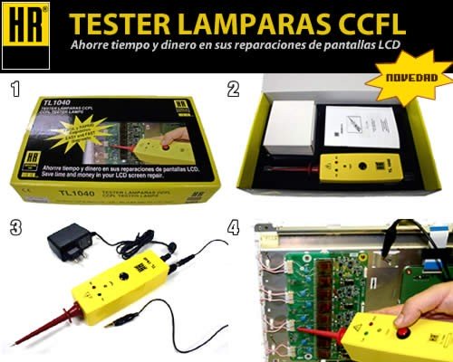 Comprobador-Simulador de Lamparas de TV LCD TL1040