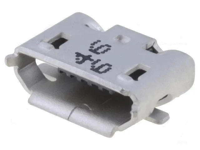 Conector MicroUSB B Hembra 5pin Horizontales C.Impreso