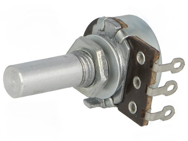 22K Potenciometro Lineal Eje Metal 6mm 13,5mm
