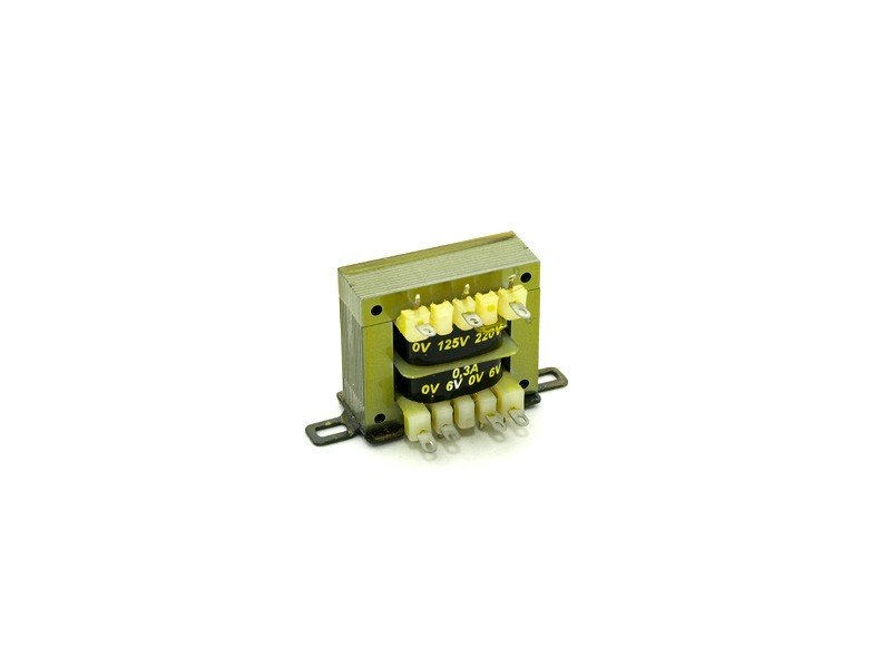 Transformador Alimentacion  6V+6Vac 0,3Amp Entrada 230Vac