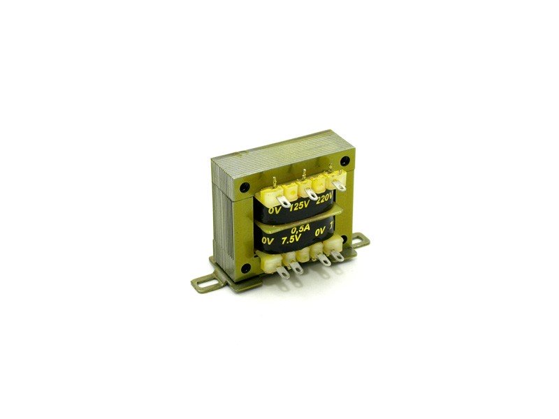 Transformador Alimentacion  7,5V+7,5Vac 0,5Amp