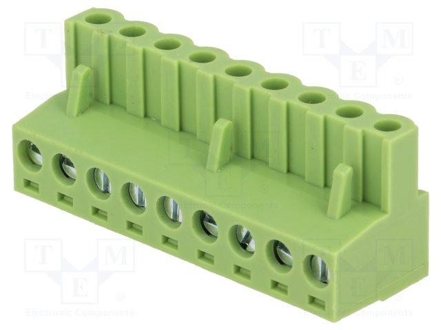 Regleta Conexion Hembra C.I.  9Pin paso 5,08mm