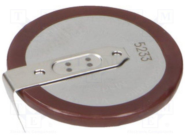Bateria Recargable LITIO  VL2330 3Vdc 50mAh 2Pin Horizontal