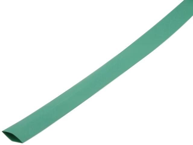 Tubo termorretractil  9,5mm VERDE longitud 1m