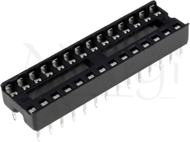 Zocalo Circuito Integrado 28Pin Plano Estrecho raster 2,54mm