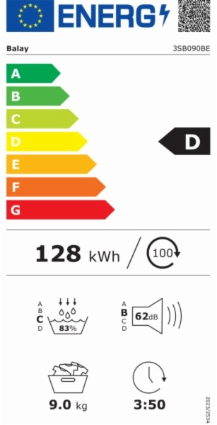 SECADORA CONDENSACION BALAY 3SB090BE - Imagen 3