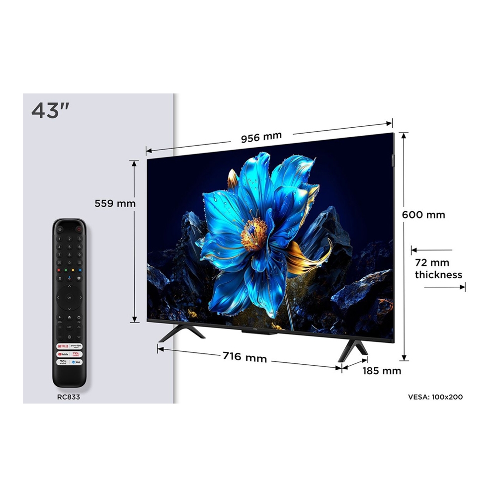 TV QLED TCL 43P7K - Imagen 2