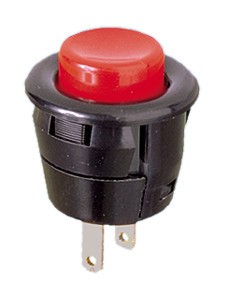 Pulsador Empotrar OFF-(ON) ROJO 2A/250V