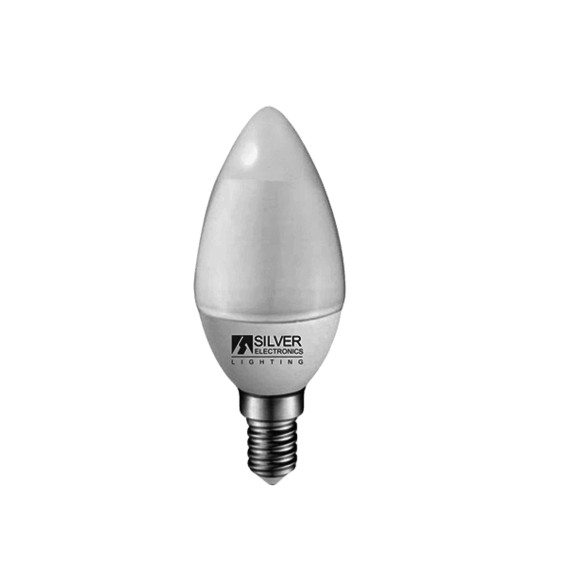 Bombilla LED VELA E14 5W 230Vac 4000K SILVER