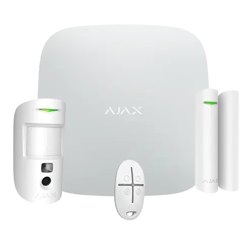StarterKit CAM Alarma Inalambrica 4G Grado2 AJAX BLANCO