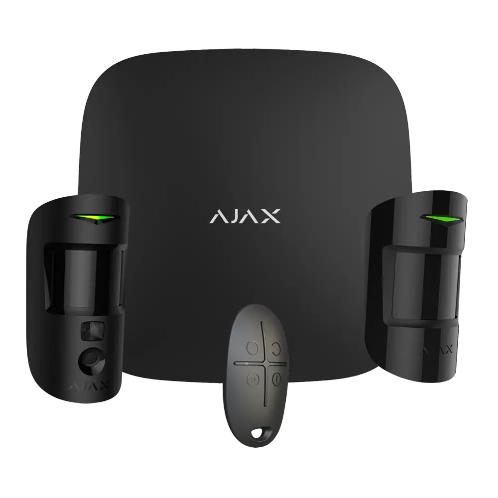 StarterKit CAM Alarma Inalambrica Grado2 AJAX NEGRO