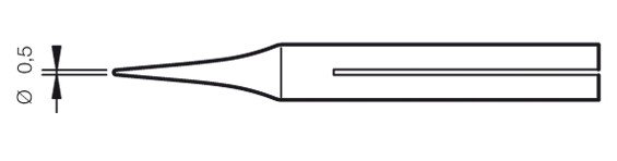 Punta Soldador B03D 0,5mm para 14ST JBC 0150300