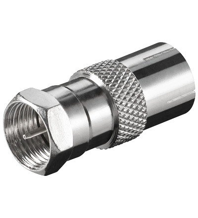 Adaptador F Macho a Conector TV Hembra 9,5mm  19.550