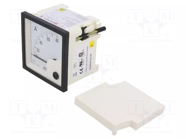 Amperimetro Analogico Panel AC 0-80A True RMS