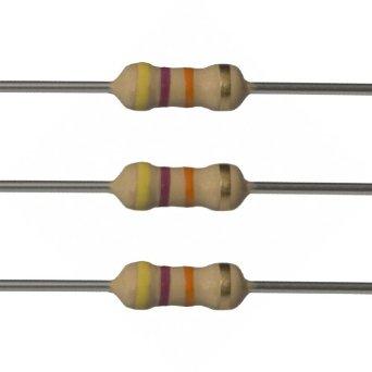 47K 1/2W 5% Resistencia Carbon Axial