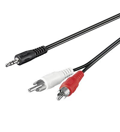 Cable JACK 3,5 ST Macho a 2RCA Macho 3m