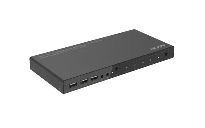 KVM HDMI switch 4×1 4K@60Hz HDMI KVM switch 4×1 HDCP 2.2 1.4  18Gbps bandwidth