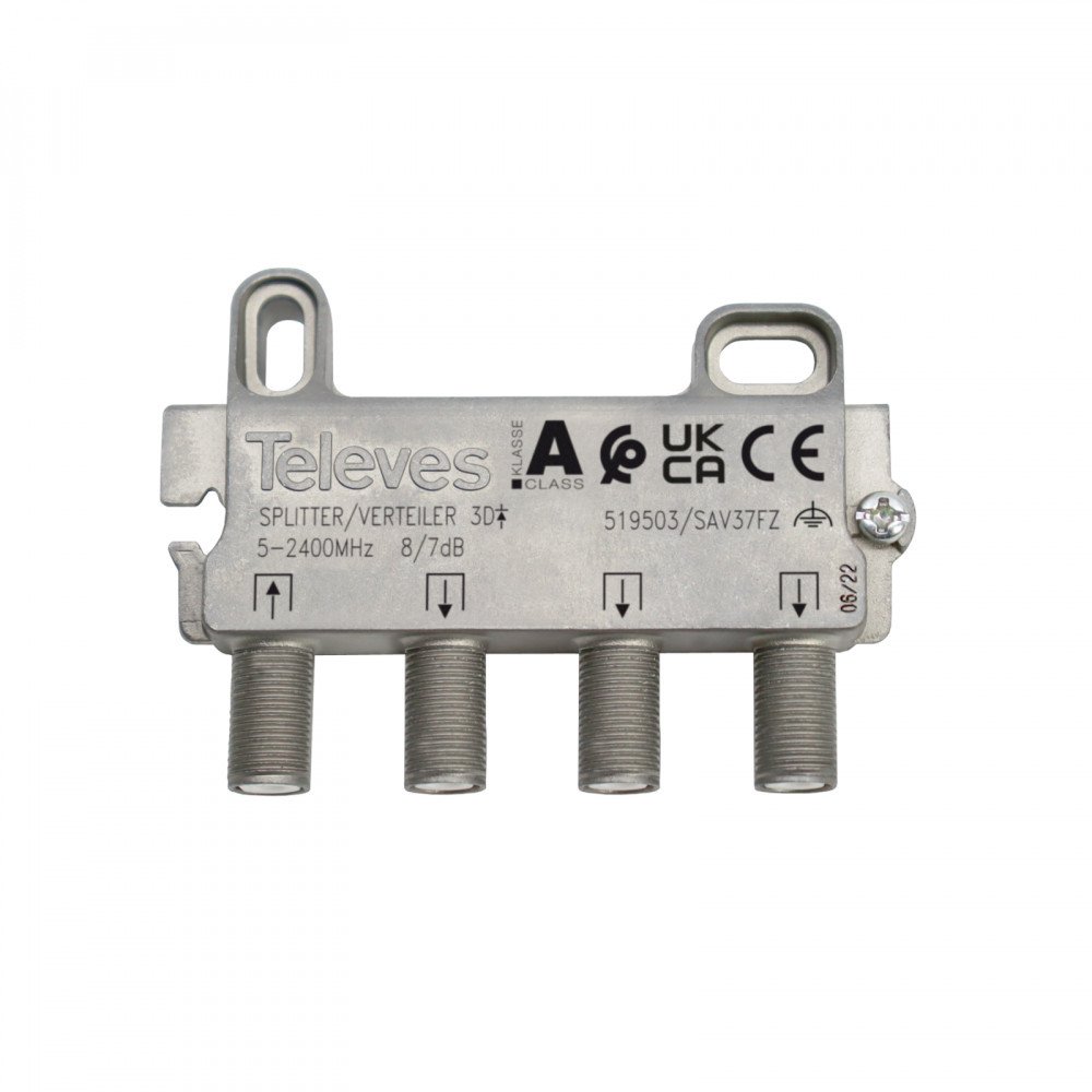 Repartidor TV 3D 5-2400MHz 8/7dB F TELEVES