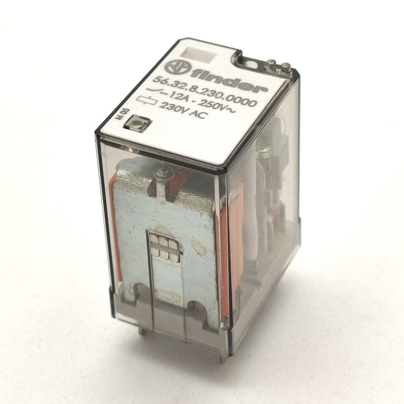 RELE 230Vac 2Ctos conmutados 12A/250Vac FINDER