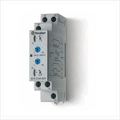 Temporizador 0,1s a 24h 12V-230Vdc/ac SPDT FINDER