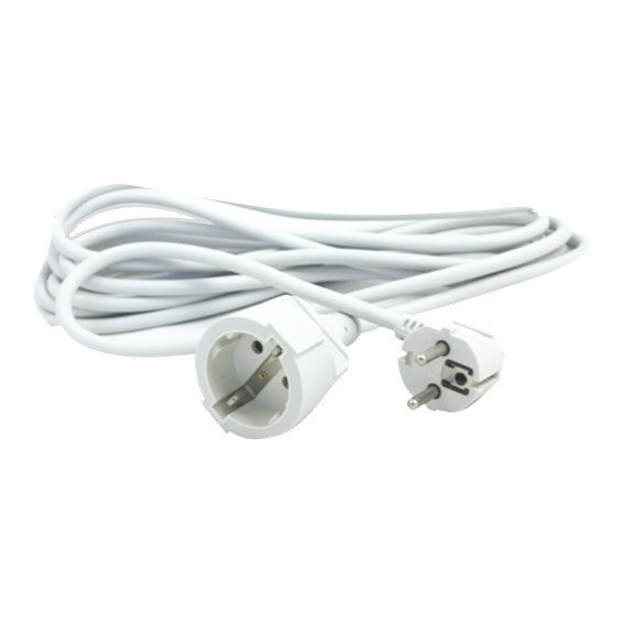 Prolongador Electrico SCHUKO BLANCO 10m SILVER