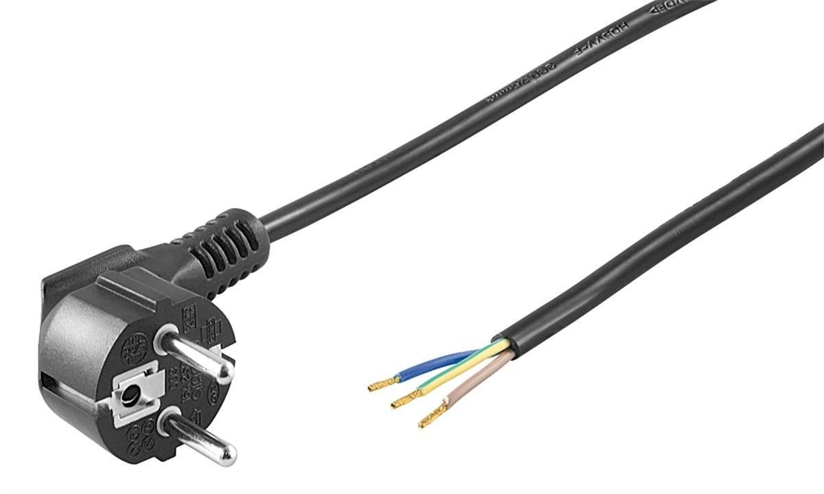 Cable Alimentacion SCHUKO 3x0,75mm 1,5m NEGRO