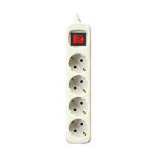 Base Multiple 4 Enchufes Interruptor Cable 1,5m BLANCA