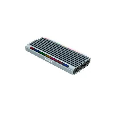 Caja Externa M.2 NGFF/NVMe USB3.1 GEN2 RGB TOOQ