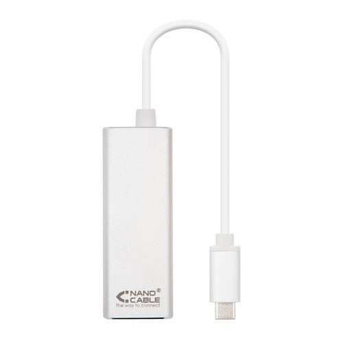 Conversor USB-C a RJ45 Gigabit NANOCABLE