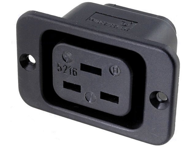 Conector Alimentacion IEC320 C19 Hembra 16A Panel